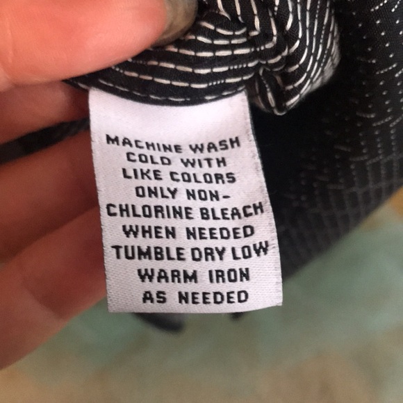 Ziggurat Mens Dress Shirt Black Black & White - Picture 9 of 9